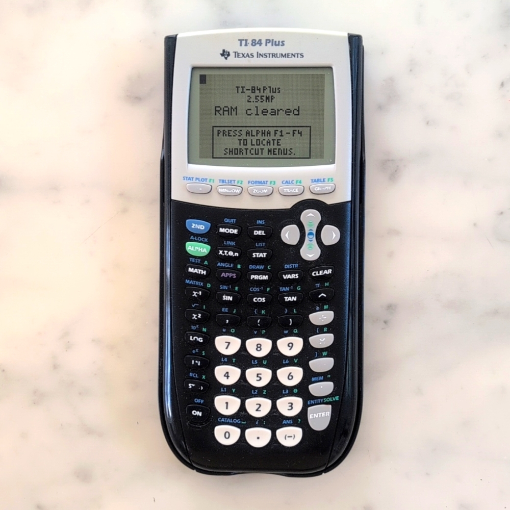 Texas Instruments TI-84 Plus Scientific Calculator.